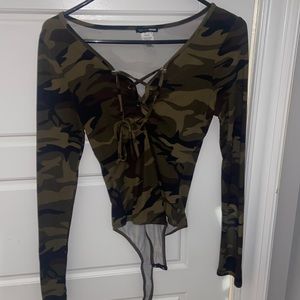 Fashion Nova body suit camo